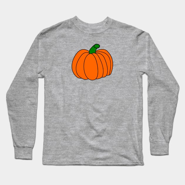 Pumpkin Long Sleeve T-Shirt by traditionation